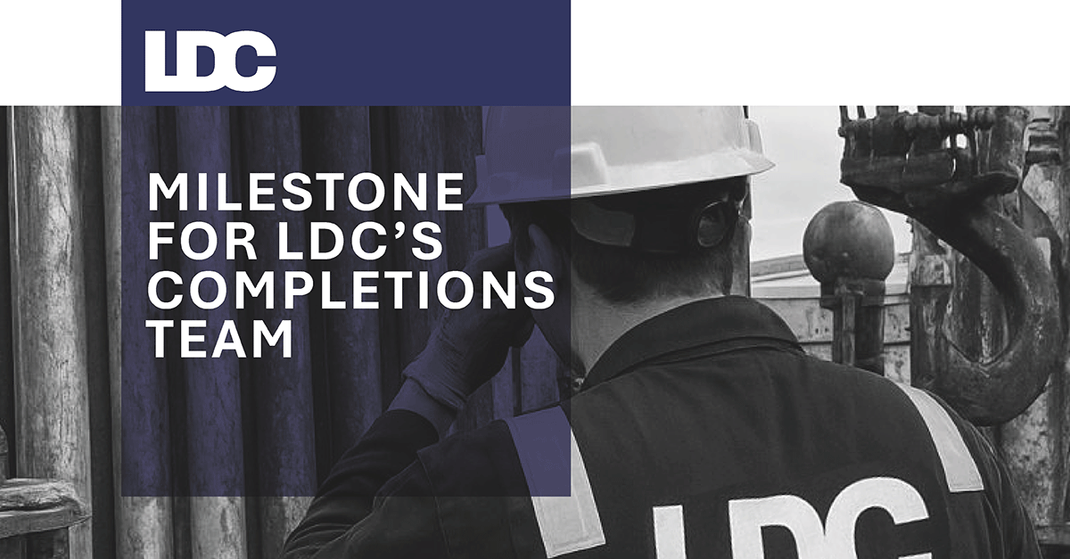 A decorative image contains the title of the post and it shows LDC completions team preparing a large liner hanger component for deployment in well B56-NC 115 in the Libyan desert oilfield.